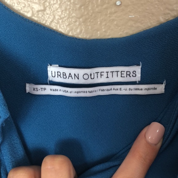 Teal cold shoulder Romper - Picture 5 of 5